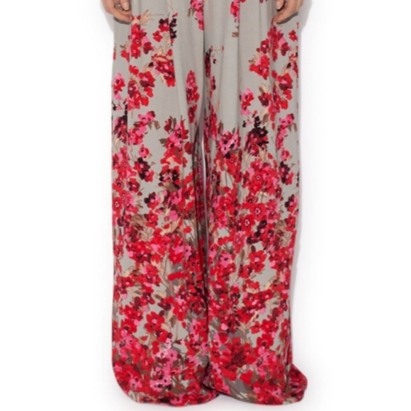 NISSA wide leg floral pant - Picture 3 of 5